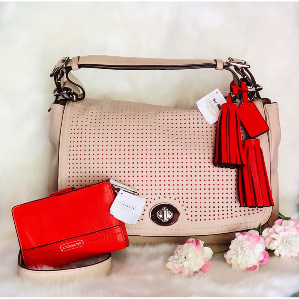 🌹NWT SET! 🌹 Coach Romy & Park Leather Wallet
